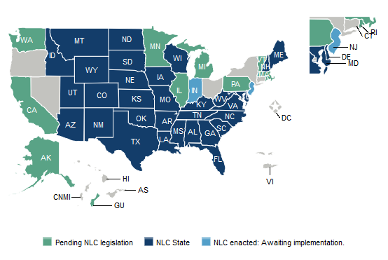 South Carolina NLC Licensure Reciprocity for RNs with a BSN